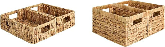 StorageWorks Wicker Baskets for Organizing in Kitchen and Bathroom