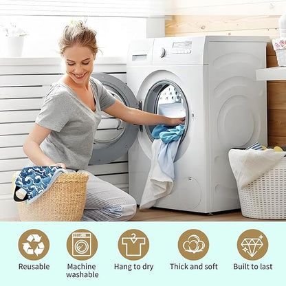 Plastic Bag Holder, Wall Mount Grocery Bag Organizer, Funny Hanging Trash Storage Dispenser for Home Kitchen Cute Blue Surf
