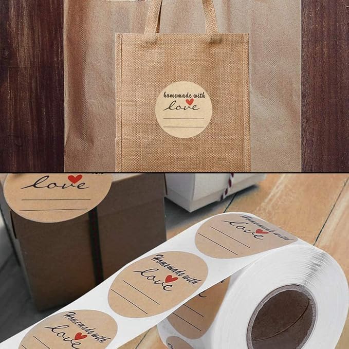 1000 Pcs Jam and Jelly Jar Canning Labels for Mason Jars and More(2" Round 500/roll. 2 Roll) with Lines for Writing- Jar Labels Jam, Jelly, and More
