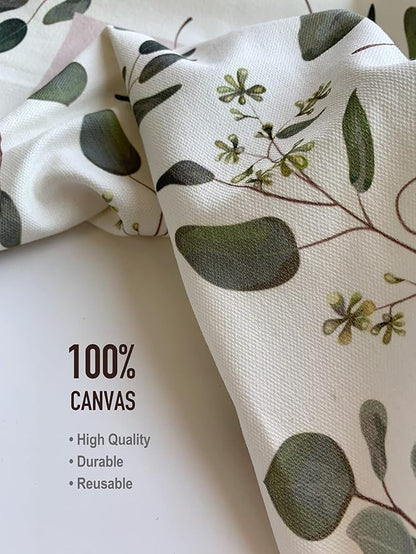 Hglian Grocery Bag Storage Dispenser,Eucalyptus Leaves Plastic Bag Holder,Garbage Shopping Trash bags Carrier Organizer,Farmhouse Sweet Home Kitchen Decor,Gifts for Women Grandma Mom
