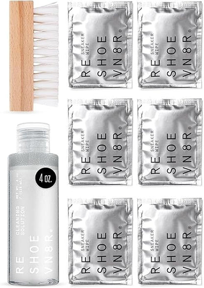 RESHOEVN8R Shoe Cleaner Kit and Sneaker Cleaner Sets - Cleaning Kit Solution for Sneakers, Mesh, Canvas, Suede, Knit, Leather