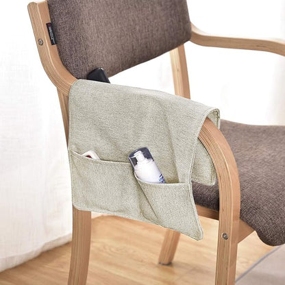 IPENNY Couch Sofa Armrest Organiser Chair TV Remote Holder Bed Storage Pocket Bag for Cellphone Tablet Notepad Book Magazines DVD Eyewears Drinker Snacks Holder Pouch