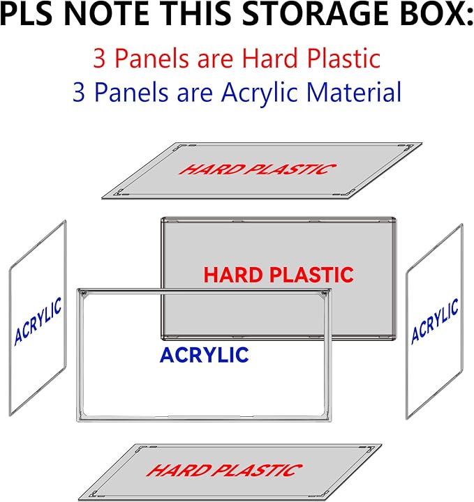 EDS FAM 8 Pack Shoe Storage Organizer for Closet, Size 12.5 Sneaker Display Case Clear Stackable Plastic Shoe Boxes with Magnetic Acrylic Door, Fit up to US Size 12.5