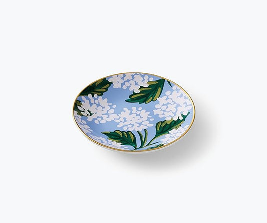 RIFLE PAPER CO. Hydrangea Ring Dish, Protect Your Trinkets and Jewelry, Minimize Loss, Organize Desk, Small Item Security, Keep Valuables Safe and Visible, Cute and Fashionable