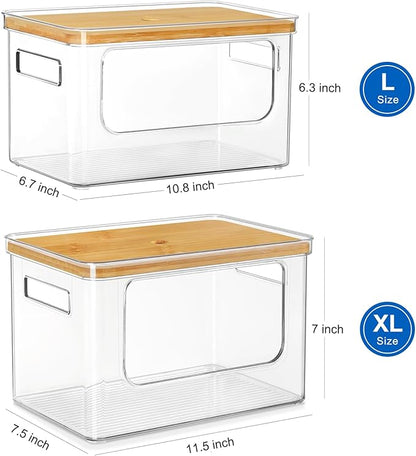 Hudgan 2 Pack Large Trash Bag Dispenser, 2 in 1 Garbage Bag and Dishwasher Pods Organizer Under Sink