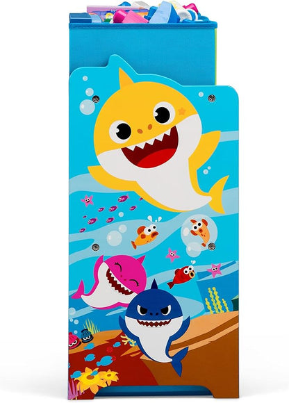 Baby Shark Deluxe 9 Bin Design and Store Toy Organizer by Delta Children, Greenguard Gold Certified