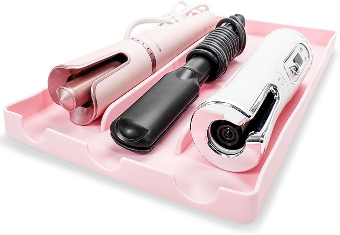 PROBLEM FIXED Hair Tool Organizer, 100% Food Grade Silicone, Up to 428F Heat Resistant, Hot Tools Organizer, Hair Styling Tools Organizer, 14.75" x 9.5" x 1"