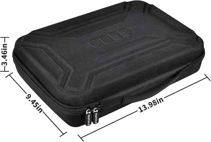 Battery Organizer Box Storage Case with Tester, Batteries Vault Holder Bag Container for 158+ Batteries Variety Pack AA AAA AAAA C D 9V 3V Lithium LR44 CR2 CR123 CR1632 18650 (Black)
