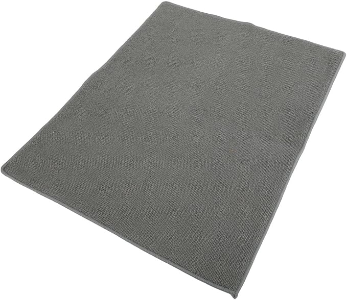 Lily's Home 19" x 15.5" Premium Microfiber Kitchen Counter Mat with Collapsible Rack Absorbent Dish Drying Mat for Sink Dishes Utensils Pots and Pans