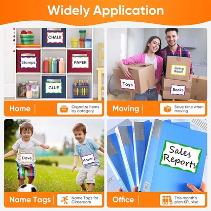 6 x 4 inch Large Moving Labels for Boxes, Packing Labels Stickers for Moving Color Coded Blank Labels Stickers, 160pcs Moving Stickers for Home Organization Projects, Kitchen, Storage Bins(8 Color)