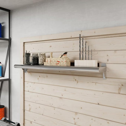 AmGood 36" Long X 6" Deep Stainless Steel Wall Shelf | NSF Certified | Appliance & Equipment Metal Shelving | Kitchen, Restaurant, Garage, Laundry, Utility Room