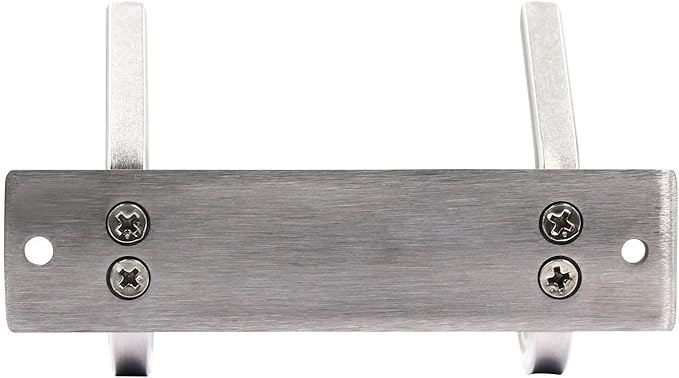 WEBI Heavy Duty Stainless Steel 304 Coat Rack Towel Rail with 2 Hooks, Great Home Storage & Organization, Brushed Finish, C-CBG02