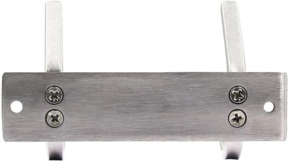 WEBI Heavy Duty Stainless Steel 304 Coat Rack Towel Rail with 2 Hooks, Great Home Storage & Organization, Brushed Finish, C-CBG02