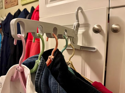 WaWacomp1PC Portable Folding Clothes Drying Rack and 5 Pcs Foldable Hangers which is a Great Combo for Travel, Hotels, Camping, with a Large Storage Bag