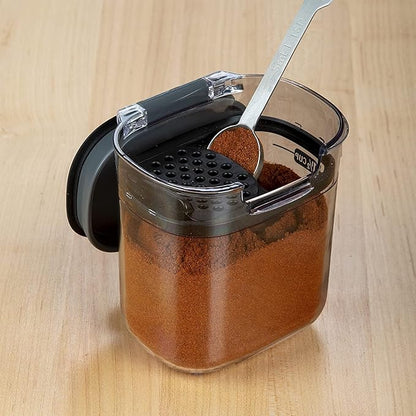 Progressive PKS-401 1.5 Cup Mini Prokeeper+ Airtight Silicone Seal Storage Container Great For Spices & Baking Acessories (4- Piece)