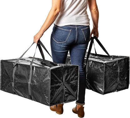 BAG-THAT! 5 Moving Bags Heavy Duty Extra Large Stronger Handles Wrap Storage Totes Zippered Reusable Packing Bags Moving Supplies Storage Boxes Storage totes Moving Boxes Packing Supplies Packing Box