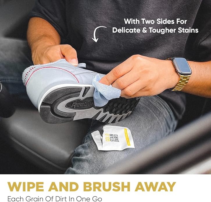 Gold Standard Premium Shoe Cleaning Kit - Sneaker Cleaning Kit for Tennis, Leather, Canvas White Shoe Cleaner Sneakers Kit