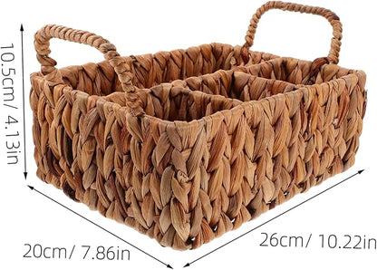 Alipis Organizing Pantry Baskets Woven Storage Holder for Cutlery Desktop Sundry Organizer Basket