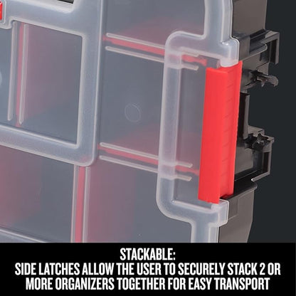 CRAFTSMAN Small Storage Organizer, 10 Compartment, Plastic (CMST14021) (Pack of 2)