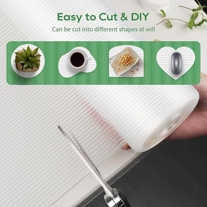 Anoak Shelf Liner Cabinet Liner, Non Adhesive Drawer Liner, Washable 12 Inch x 20 FT(240 Inch) Waterproof Durable Non-Slip Shelf Liners for Kitchen, Drawer, Refrigerator