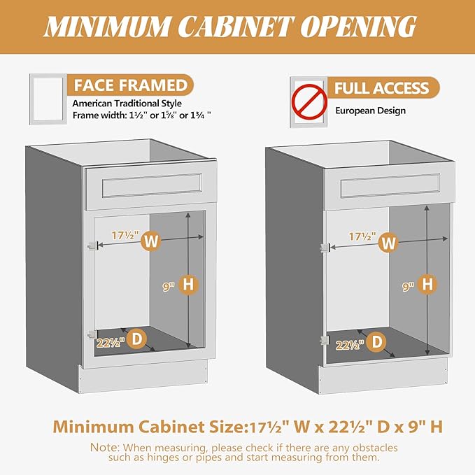 Pull Out Cabinet Organizer, Slide Out Wood Drawer Shelf, Pull Out Drawers for Cabinets, 8" High Beveled Pull Out Organizers for Kitchen Pantry, 16½" W×21" D
