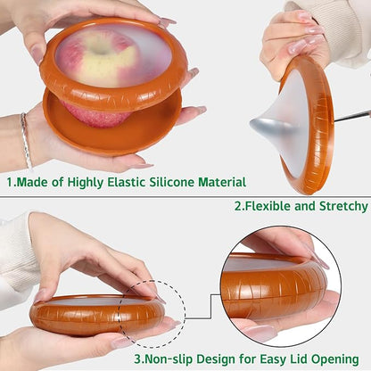 T-Raputa Avocado Saver and Onion Storage 4 Set - Reusable refrigerator fruit storage containers - is the storage Apples, Tomatoes, Tomato,Garlic for Ideal
