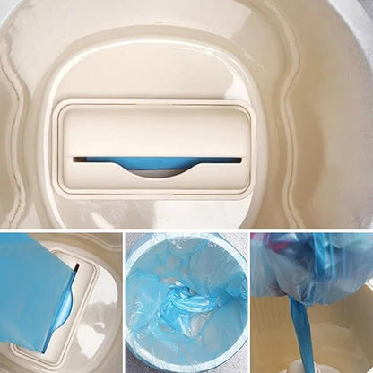 2PCS Trash Bag Dispenser Roll Holder 2Pcs Punch-Free Kitchen Plastic Bag Holder Wall Mounted Garbage Organizer Under Sink for Kitchen Cabinet