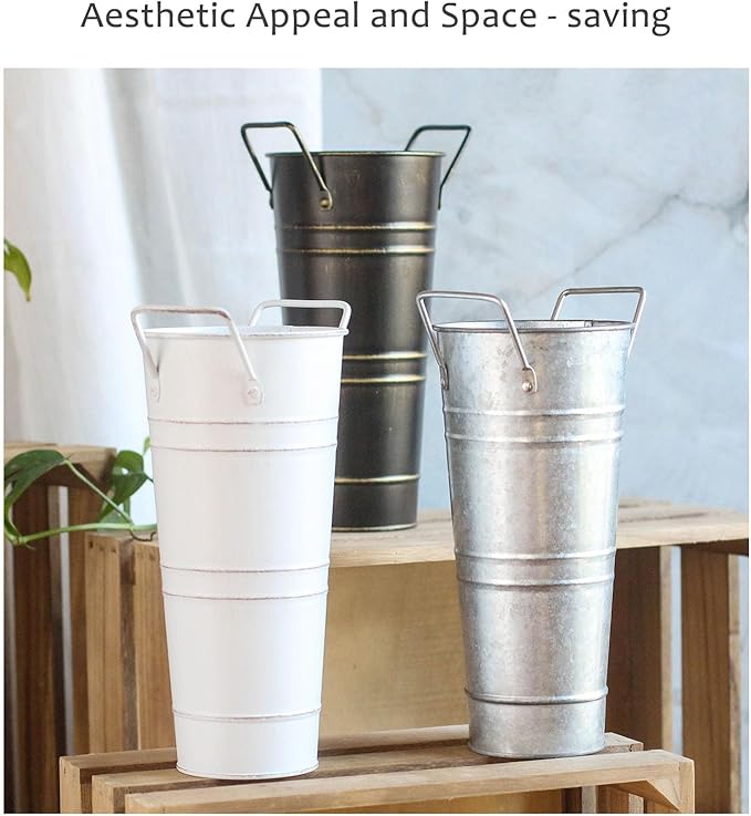 Indoor Commercial Umbrella Barrel，Large-capacity Entrance Umbrella Storage Rack For Hotel Offices，Round Metal Standing Umbrella Holder，Metal Umbrella Holder For Entryway，Umbrella Storage Bucket At The