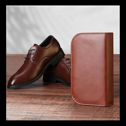Complete Shoe Care Kit with Black and White Shoe Polish - Perfect for Home and Travel Use - Includes Brushes, Polishes, Cloths, Horn, and Leather Box - Ideal Gift for Leather Shoe Lovers