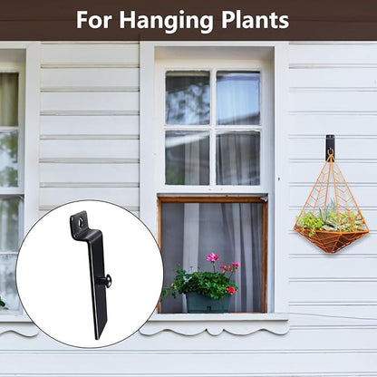 Metal Slatwall Utility Hooks, 10pcs Commercial Slatwall Picture Hook Notch Picture Display Hooks Hangers Painting Hook for Photo Frame Painting Arts Center Slat Panel (Black)