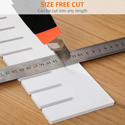10Pcs Drawer Dividers, 15.75" x 3.55", Thick, DIY Organizer Separator, Large Adjustable Dresser Drawer Organizer for Clothes, Bedroom, Bathroom, Kitchen Cutlery, Desk, Office Storage