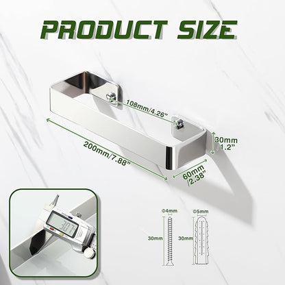 Alise Hand Towel Holder Towel Bar for Bathroom Wall Mount,SUS304 Stainless Steel Towel Rack for Bathroom and Lavatory,Kitchen,8'' Bath Towel Hanger Towel Rail,Polished Chrome