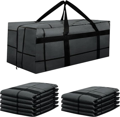 10Pack Extra Large Heavy Duty Moving Bags with Zippers & Reinforced Handles Heavy-Duty Storage Totes – Moving Boxes for Clothes, College Supplies, and Moving – Waterproof & Foldable (Large)