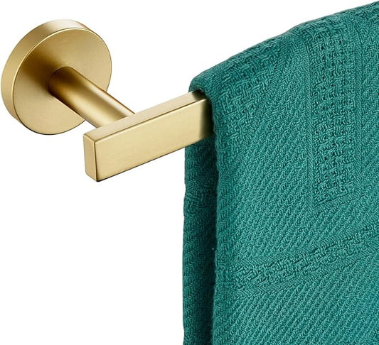 24 Inch Bathroom Towel Bar Bath Towel Rack Kitchen Towel Holder Towel Rails Wall Mounted SUS304 Stainless Steel Brushed Gold AN4001GD-L24