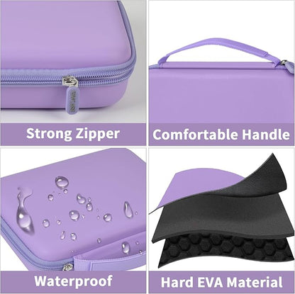 GWCASE Ring Organizer Storage Case - Jewelry Ring Display Collector Box with 42 Slots. Rings Tray Holder Showcase Fits for 50+ Rings, Earrings, Brooches and Cufflinks (Box Only)-Purple