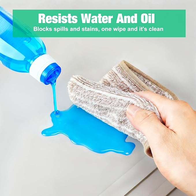 Aisslro Under Sink Mat 22" X 19", Waterproof Silicone Under Sink Mats for Kitchen, Anti-Leak Shelf Liner & Cabinet Protector with Raised Edge, [BPA Free] Bathroom Tray Home Organizer, Beige