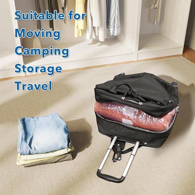 16 Pack Travel Vacuum Bags with Pump，vacuum travel bags with pump, vacuum seal bags for clothing travel and home