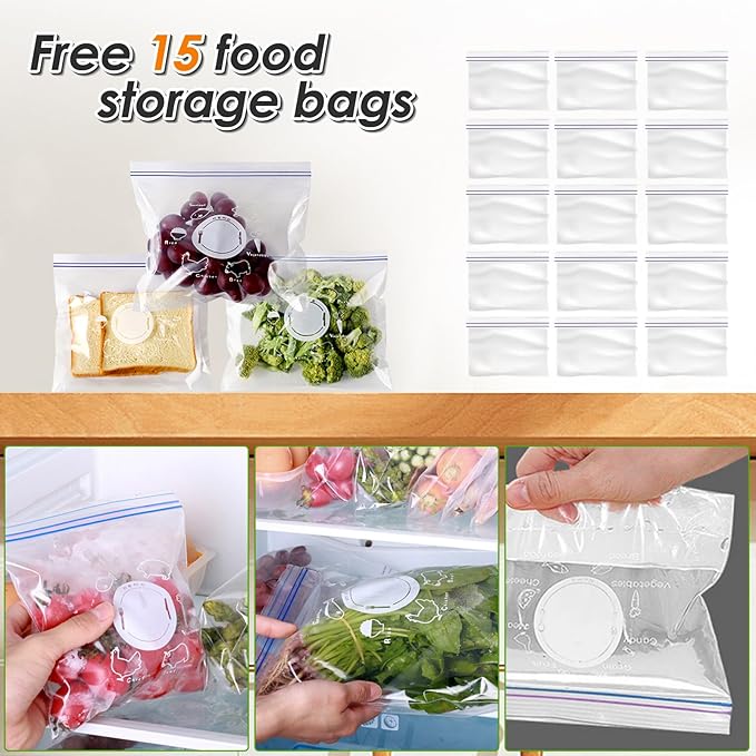 Masthome Large Glass Jar,1 Gallon Glass Jar with Lid, Airtight,Dishwasher Safe,Wide Mouth Storage Canister for Pasta,Flour,Nuts,Cookies,& More-Send 15 Food Storage Bags