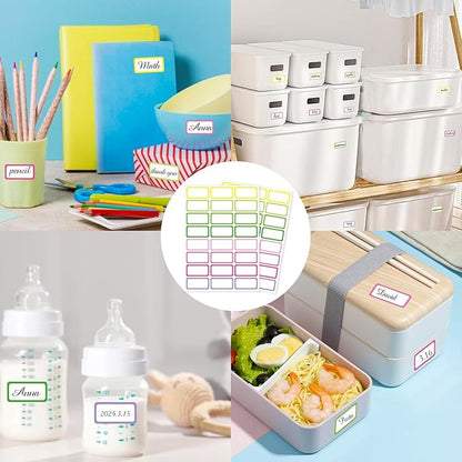 STARLIBOO Removable Freezer Labels,1x2 Inch Color Coding Removable Labels for Food Containers, Removable Label, Freezer Label to Write on/Waterproof (8 Colors,360 Pcs)