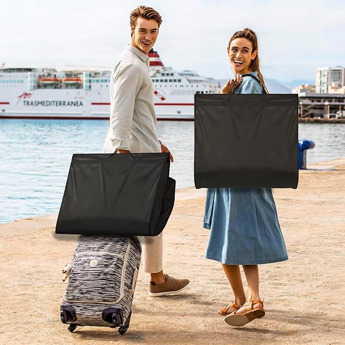 MISSLO 72" Wedding Dress Garment Bag Waterproof Garment Bags for Travel for Women Dress Bags for Gowns Long for Closet Storage, Black