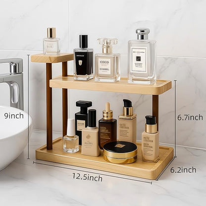 Piegricdiat Bathroom Countertop Organizer,Vanity Organizer and Storage for Cosmetic Skincare Perfume, Ideal Storage Solution for Perfumes, Cosmetics, Spices, Handmade Toys, Office Supplies.
