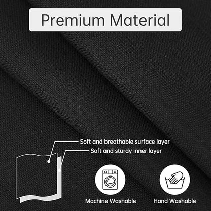 Guken Linen Armchair Caddy Remote Holder for Recliner Couch, Arm Chair Caddies Couch Remote Organizer Bedside Caddy with 6 Pocket Storage for Magazine, Tablet, Phone, iPad and More, Black