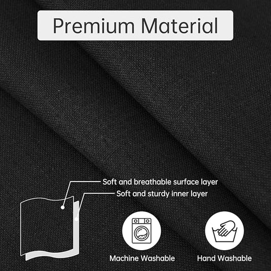 Guken Linen Armchair Caddy Remote Holder for Recliner Couch, Arm Chair Caddies Couch Remote Organizer Bedside Caddy with 6 Pocket Storage for Magazine, Tablet, Phone, iPad and More, Black