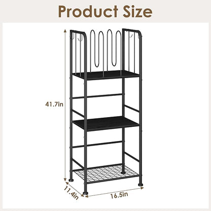 Standing Towel Racks for Bathroom 3-Tier, Durable Metal Towel Rack Stand, Pool Items Holder, M-Shaped Detachable Dividers for Towel Storage, Space-Saving Storage Organizer Black, Patent Pending