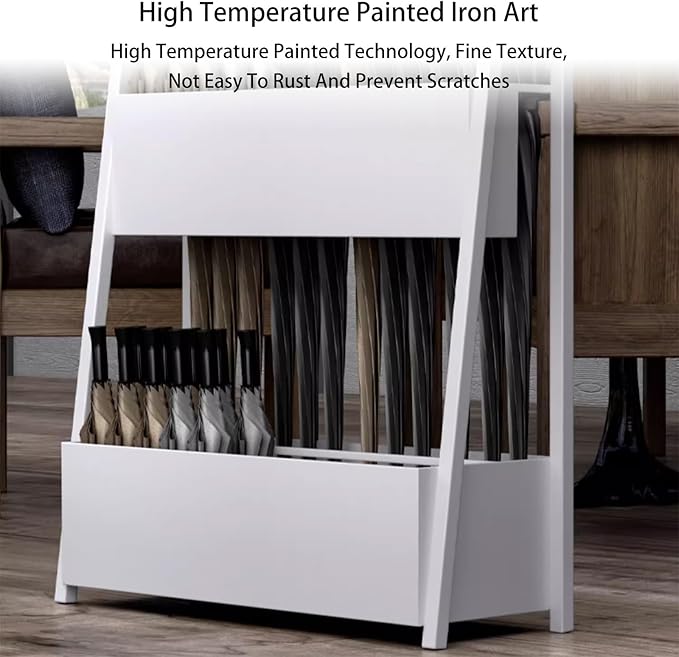 Large Capacity Umbrella Stand Rack For Entryway Commercial Umbrella Stand Metal Square Umbrella Rack Organizer Free Standing Umbrella Holder Bin No Installation Required For Home Hotel Office(Gold,40x