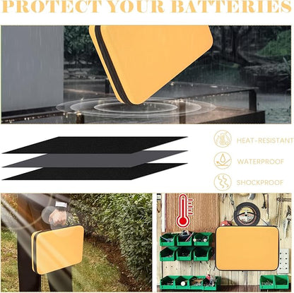 Battery Organizer Storage Case with Tester for AA AAA C D 9V Battery Holder 7 Batteries Variety Pack 111 Batteries Mesh Bag (Batteries Not Included)