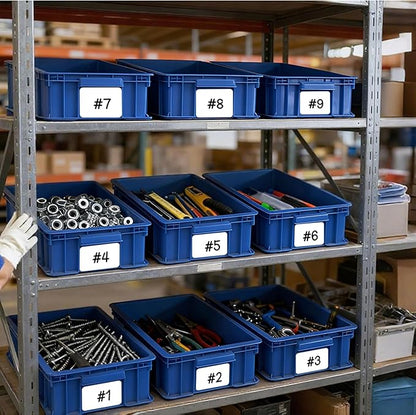 Heavy Duty Plastic Storage Bin, Stackable Organizer for Tools, Parts, and Hardware, Durable Storage Box for Factory, Workshop, And Garage, Blue, 1-Pack