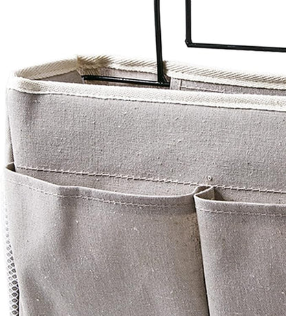 Cosiki Bedside, Bedside Storage/Bedside Hanging Storage Bag Hanging Desk Organizer for Headboards Bunk Beds Dorm Rooms Book Phone Magazine Holder (Grey)