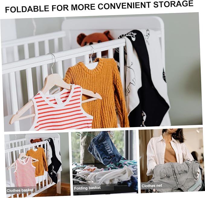 Large Foldable Mesh Clothes Drying Rack Grey Trim Hanging Dryer Net for T-Shirts and Sweaters Portable Laundry Drying Rack for Home and Travel