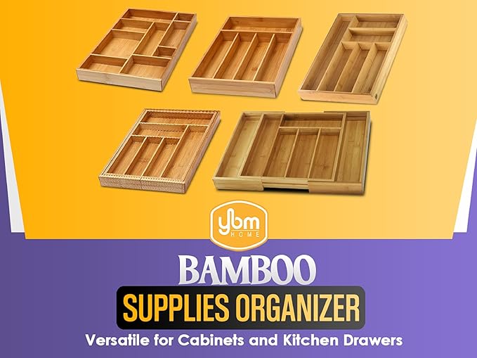 YBM Home 337v Drawer Organizer, 9 Compartments, Brown
